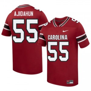 South Carolina Gamecocks Adedamola Ajidahun #55 Garnet Jersey | Essential Swen NCAA Football Men Apparel 29119950