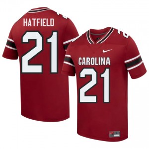Elite Thread Chris Hatfield #21 South Carolina Gamecocks Garnet Jersey | Men University Football Stitch Fan Gear 10065154