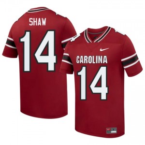 Officially Licensed Connor Shaw #14 USC Gamecocks Garnet Jersey | Men University Football Stitch Fan Gear 94295444