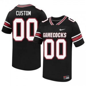 Black Custom #00 USC Gamecocks Jersey | Men High School Football Fresh Embroidery 74625402