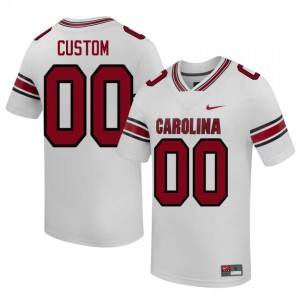 Officially Licensed Custom #00 South Carolina Gamecocks White Jersey | Men University Football Stitched Fan Gear 67761156