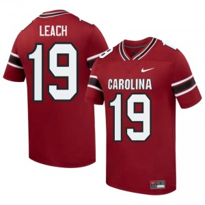 Elite Thread Damarcus Leach #19 USC Gamecocks Garnet Jersey | Men University Football Stitch Fan Gear 24297153