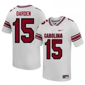 #15 Donovan Darden USC Gamecocks White Jersey | Classic Stitched Men Player Football Gear 59647228