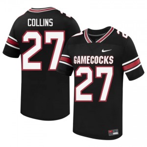 #27 Drew Collins USC Gamecocks Black Jersey | Classic Embroidery Men Player Football Gear 34393944