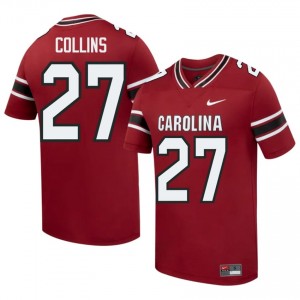 Durable Drew Collins #27 Fighting Gamecocks Garnet Jersey | Men University Football Swen Fan Gear 23180767