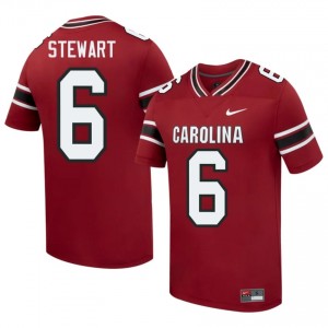 Fighting Gamecocks Dylan Stewart #6 Garnet Jersey | Genuine Stitch NCAA Football Men Apparel 90617055