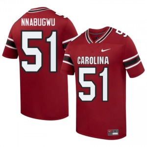 #51 Ebubedike Nnabugwu Gamecocks Garnet Jersey | Alumni Stitch Men Player Football Gear 64270815