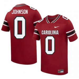 South Carolina Gamecocks Fred Johnson #0 Garnet Jersey | Essential Swen NCAA Football Men Apparel 14215503