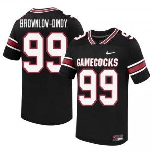 Elite Thread Gabriel Brownlow-Dindy #99 Gamecocks Black Jersey | Men University Football Embroidery Fan Gear 58652754