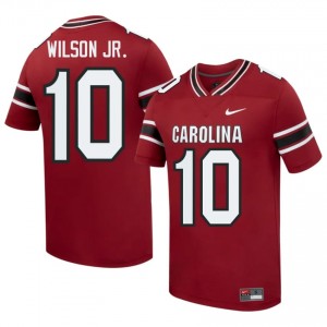 S. Carolina George Wilson Jr. #10 Garnet Jersey | Premium Swen NCAA Football Men Apparel 36291880