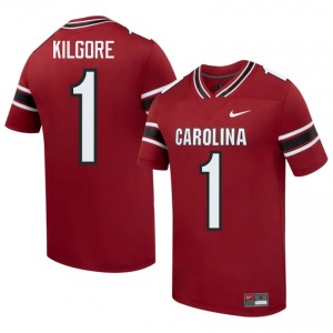 Elite Thread Gerald Kilgore #1 USC Gamecocks Garnet Jersey | Men University Football Stitch Fan Gear 17187801