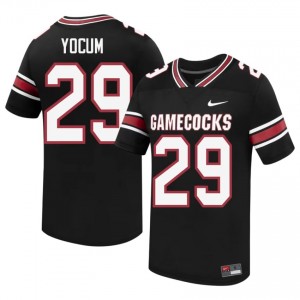 Black Gunnar Yocum #29 Fighting Gamecocks Jersey | Men High School Football Limited Embroidery 31176794