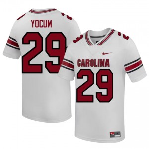 Elite Thread Gunnar Yocum #29 S. Carolina White Jersey | Men University Football Stitched Fan Gear 74094432