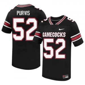 Top-Tier Hank Purvis #52 Gamecocks Black Jersey | Men University Football Embroidery Fan Gear 22506005
