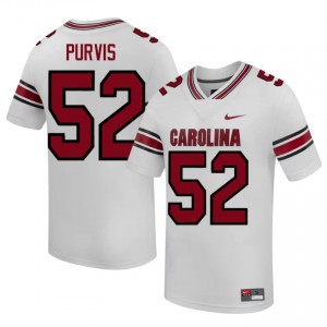 Hank Purvis #52 SC Gamecocks Jersey | Gameday White College Football Men Stitched 35753928
