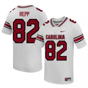 Durable Jackson Repp #82 USC Gamecocks White Jersey | Men University Football Stitched Fan Gear 90447083