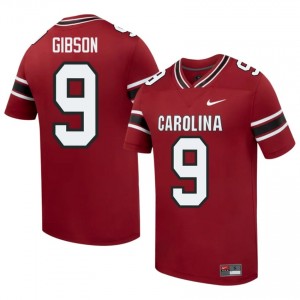 Garnet Jayden Gibson #9 SC Gamecocks Jersey | Men High School Football Licensed Stitch 84499625