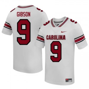 #9 Jayden Gibson Gamecocks White Jersey | Elite Stitched Men Player Football Gear 75038522