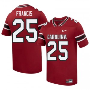 Durable Jimmy Francis #25 South Carolina Gamecocks Garnet Jersey | Men University Football Swen Fan Gear 91913269