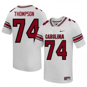 South Carolina Gamecocks Josiah Thompson #74 White Jersey | Essential Stitched NCAA Football Men Apparel 72131233