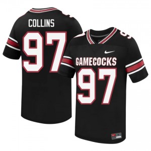 Kelby Collins #97 South Carolina Gamecocks Jersey | Iconic Black College Football Men Embroidery 63153543