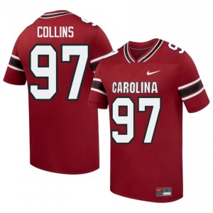#97 Kelby Collins S. Carolina Garnet Jersey | Alumni Stitch Men Player Football Gear 66487122