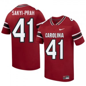 Elite Thread Kobby Sakyi-Prah #41 Carolina Garnet Jersey | Men University Football Stitch Fan Gear 89886447