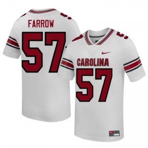 Top-Tier Kyler Farrow #57 Gamecocks White Jersey | Men University Football Stitched Fan Gear 93103816