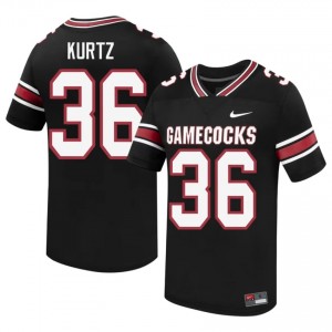 Elite Thread Landon Kurtz #36 Gamecocks Black Jersey | Men University Football Embroidery Fan Gear 99615869