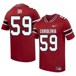 #59 Matthew Oh USC Gamecocks Garnet Jersey | Elite Swen Men Player Football Gear 78677479