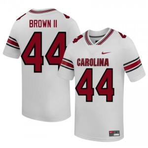 Gamecocks Maurice Brown II #44 White Jersey | Premium Stitched NCAA Football Men Apparel 71720948
