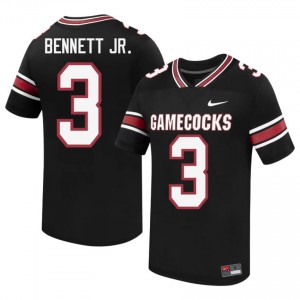 Black Mazeo Bennett Jr. #3 USC Gamecocks Jersey | Men High School Football Licensed Embroidery 64279773
