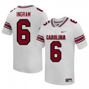 Gamecocks Melvin Ingram #6 White Jersey | Essential Stitched NCAA Football Men Apparel 90524501