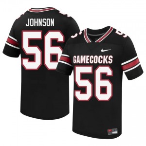 Mike Johnson #56 Carolina Jersey | Exclusive Black College Football Men Embroidery 98287489