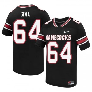 Black Neff Giwa #64 UofSC Jersey | Men High School Football Fresh Embroidery 67300106