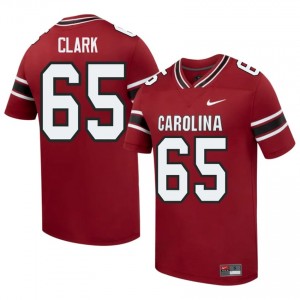 Elite Thread Noah Clark #65 UofSC Garnet Jersey | Men University Football Stitch Fan Gear 26405629