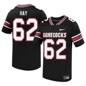 South Carolina Gamecocks Nolan Hay #62 Black Jersey | Genuine Embroidery NCAA Football Men Apparel 27206575