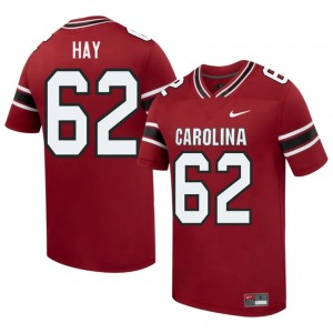 Garnet Nolan Hay #62 S. Carolina Jersey | Men High School Football Licensed Stitch 10568380