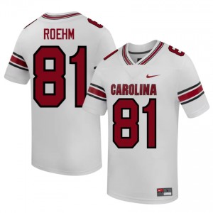 Reno Roehm #81 Gamecocks Jersey | Gameday White College Football Men Stitched 85253165