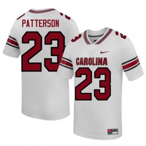 SC Gamecocks Sequel Patterson #23 White Jersey | Premium Stitched NCAA Football Men Apparel 45133478