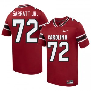 Garnet Shed Sarratt Jr. #72 Carolina Jersey | Men High School Football Limited Swen 37652139
