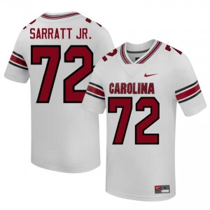 #72 Shed Sarratt Jr. S. Carolina White Jersey | Authentic Stitched Men Player Football Gear 16285166