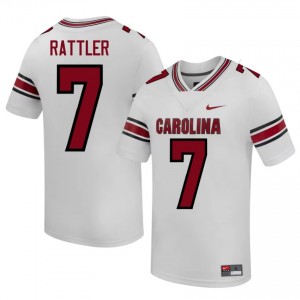 Spencer Rattler #7 South Carolina Gamecocks Jersey | Exclusive White College Football Men Stitched 49367580