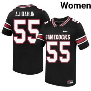 #55 Adedamola Ajidahun Gamecocks Black Jersey | Alumni Embroidery Women Player Football Gear 59227203