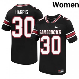 #30 Andrew Harris USC Gamecocks Black Jersey | Elite Embroidery Women Player Football Gear 59079902