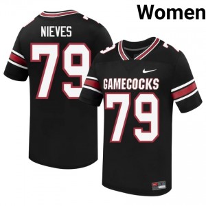 Top-Tier Armando Nieves #79 UofSC Black Jersey | Women University Football Embroidery Fan Gear 55543177