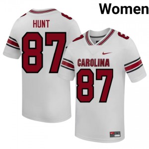 South Carolina Gamecocks Brady Hunt #87 White Jersey | Premium Stitched NCAA Football Women Apparel 83581121