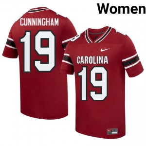 Durable Brandon Cunningham #19 USC Gamecocks Garnet Jersey | Women University Football Swen Fan Gear 51493339
