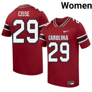 Cedric Cisse #29 South Carolina Gamecocks Jersey | Iconic Garnet College Football Women Stitch 56521595