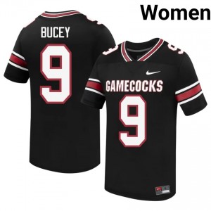 David Bucey #9 Gamecocks Jersey | Iconic Black College Football Women Embroidery 28173656